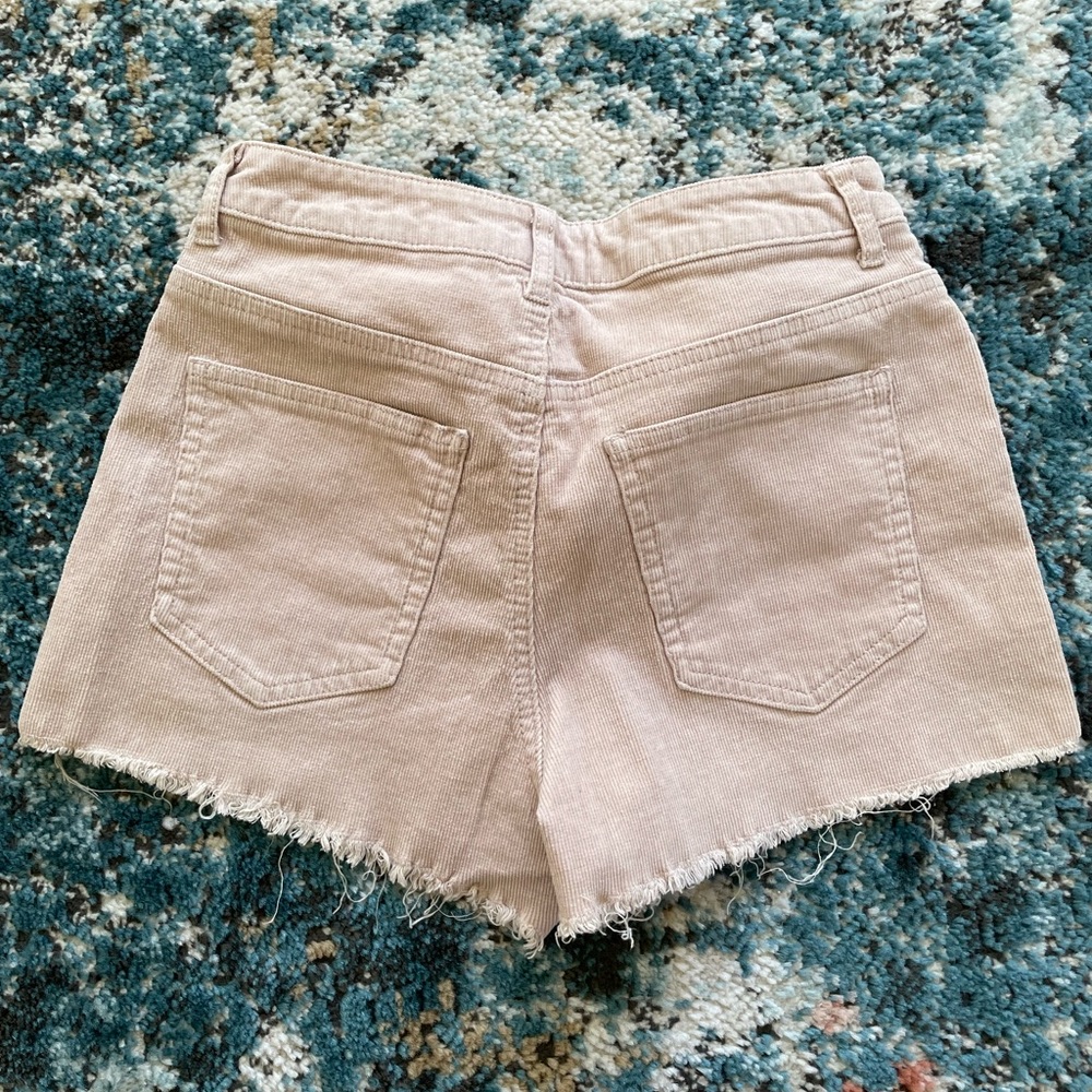 Forever 21 Blush Pink Corduroy Shorts